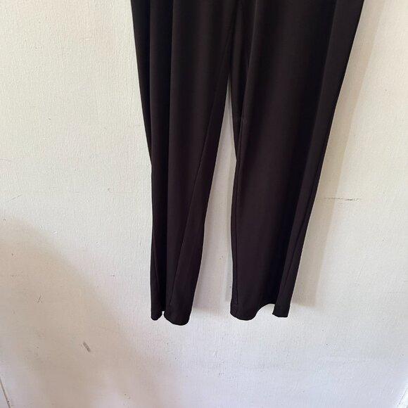 Christopher & Banks Pull On Pants Womens Large Black Slinky Knit Elastic Waist - Picture 3 of 6